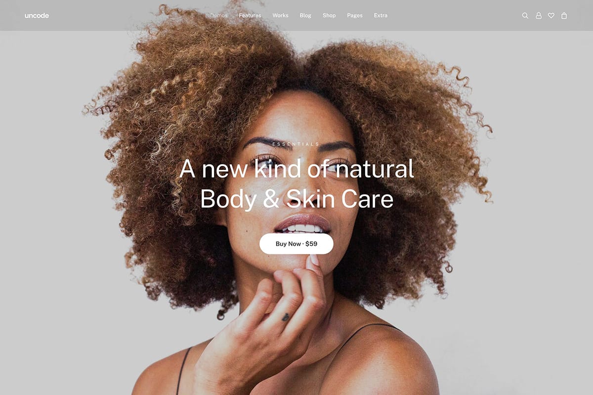 demo homepage Shop Beauty Uncode 2023 New
